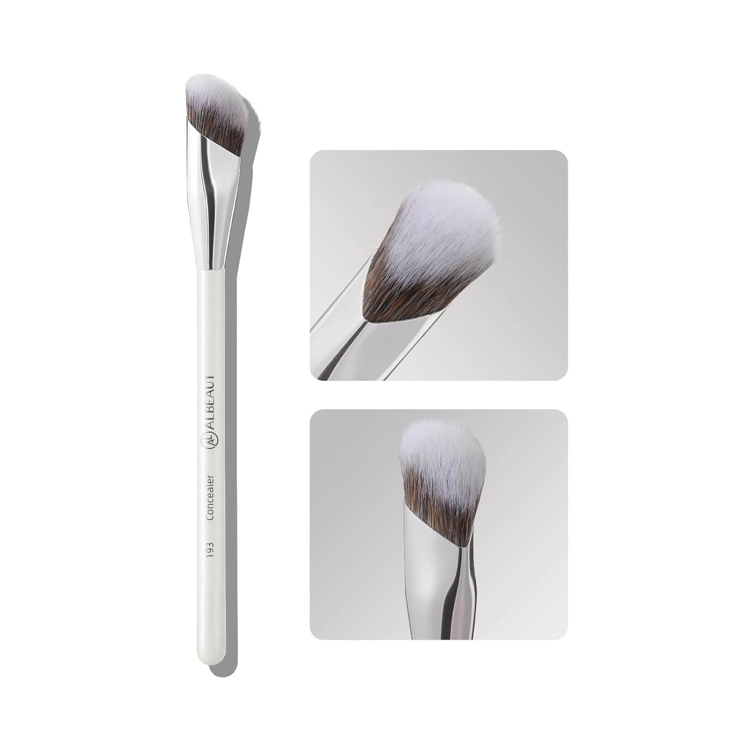 Albeaut Concealer Brush – Angled Under-Eye Precision Blending Brush for Foundation & Concealer, 1 pc