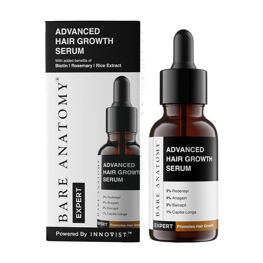 Bare Anatomy Hair Growth Serum – Redensyl & Biotin Hairfall Control Serum, 30 ml