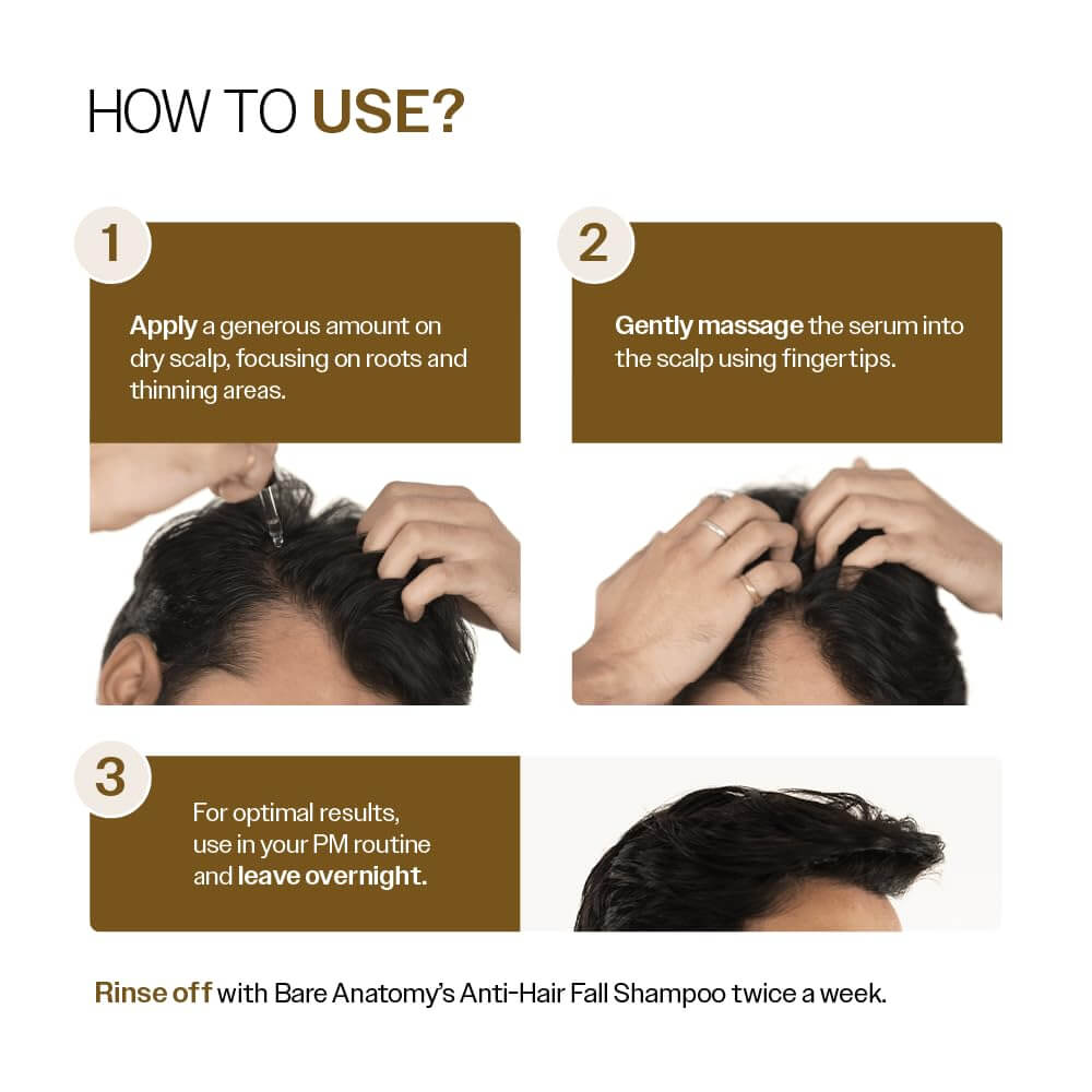 Bare Anatomy Hair Growth Serum – Redensyl & Biotin Hairfall Control Serum, 30 ml