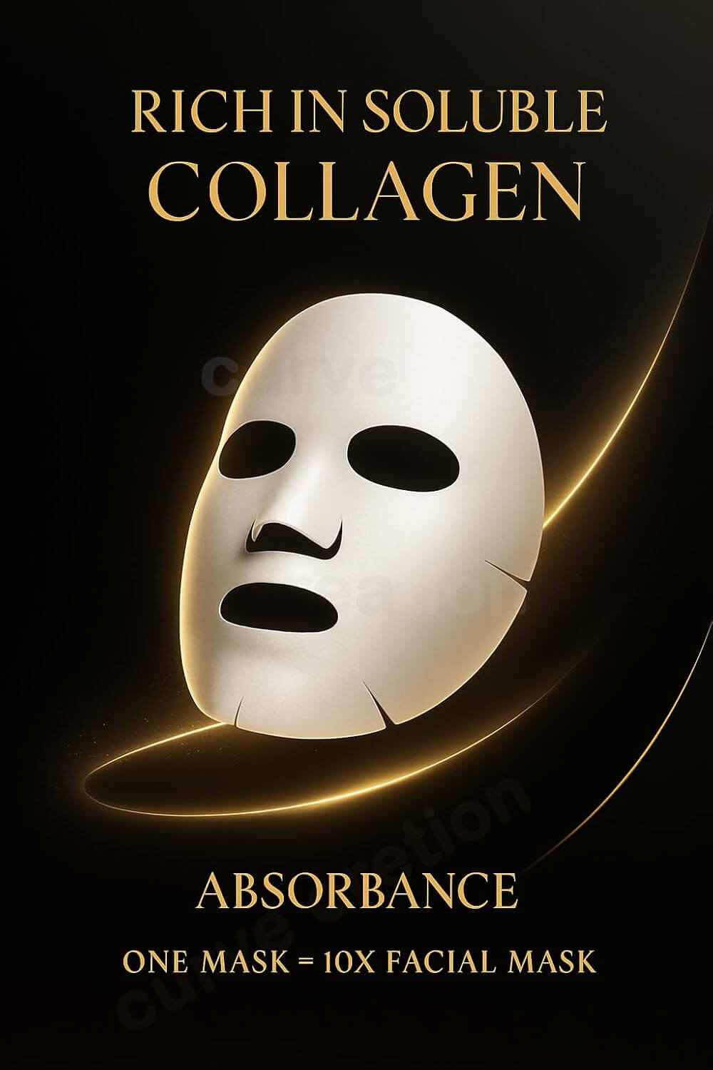 Bio Collagen Deep Night Mask – Hydrating Overnight Hydrogel Face Mask, 4 Pack