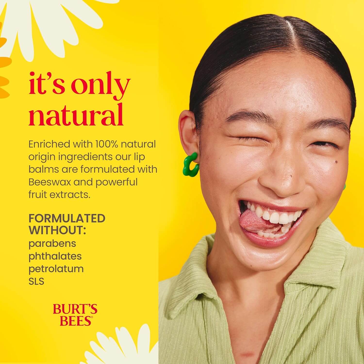 Burt’s Bees Beeswax Lip Balm – Natural Moisturizing Lip Treatment, 4 Pack (0.15 oz each)