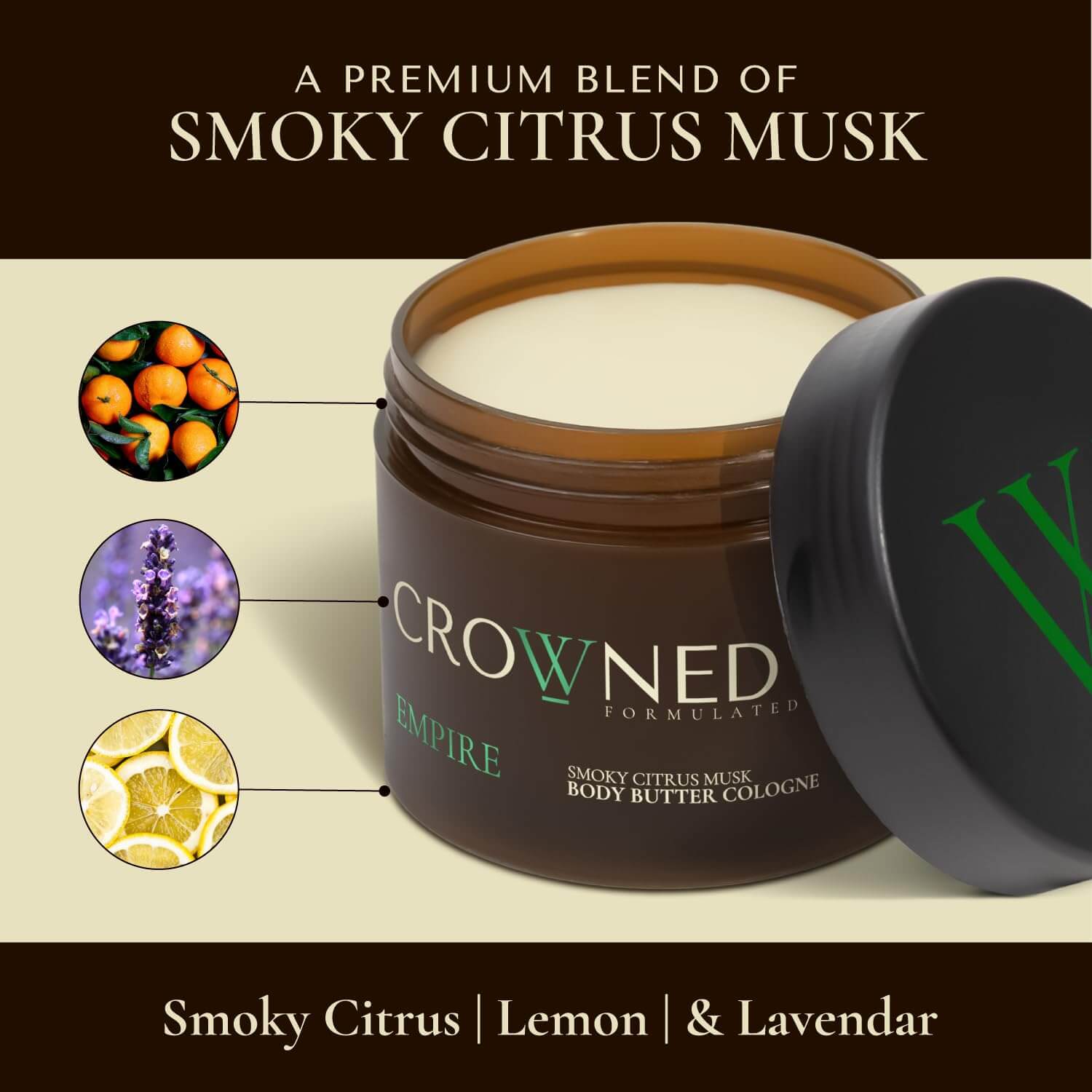 Crowned Skin Sandalwood Body Oil – Moisturizing & Fragrance Body Oil, 4 fl oz