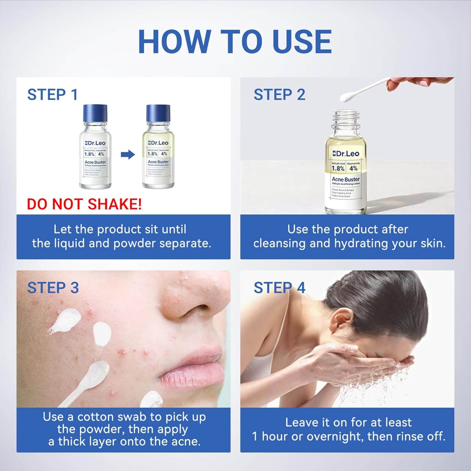 Dr. Leo Salicylic Acid Spot Serum – Acne Treatment with Niacinamide, 0.34 fl oz