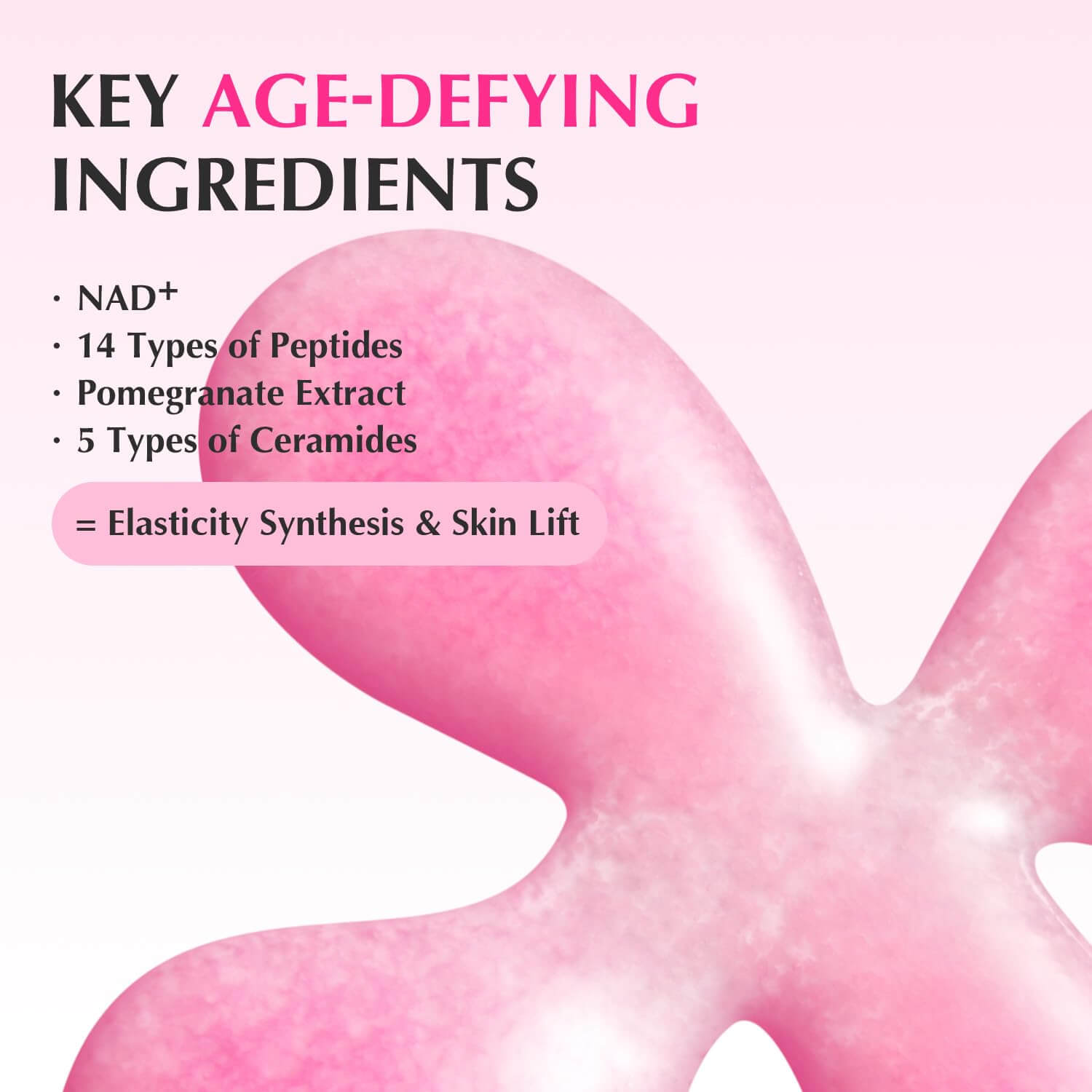 EQQUALBERRY NAD+ Peptide Boosting Serum – Anti-Aging & Firming Face Serum, 1.01 fl oz