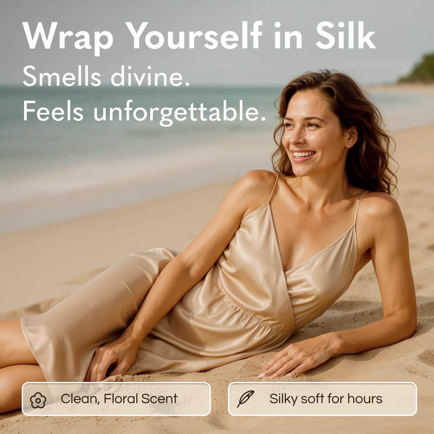 GODA Silk Body Oil – Hydrating & Firming Perfume Body Oil, 1.69 fl oz