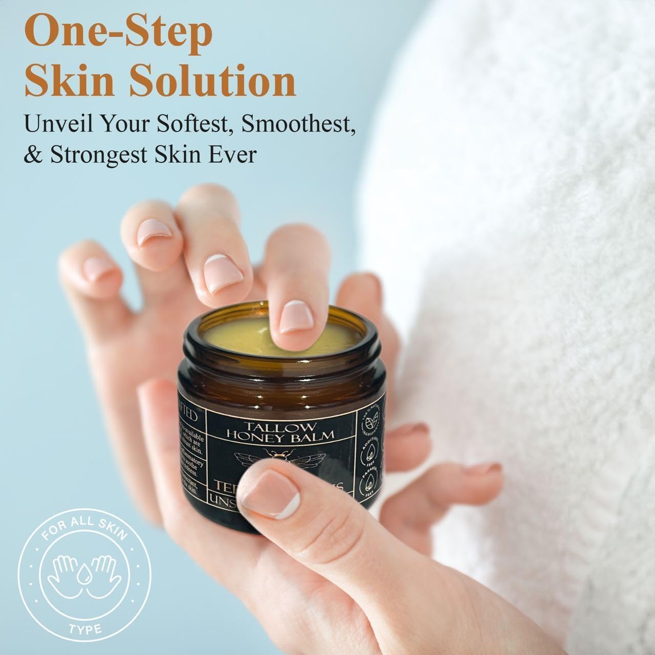 Grass-Fed Beef Tallow Balm with Raw Honey