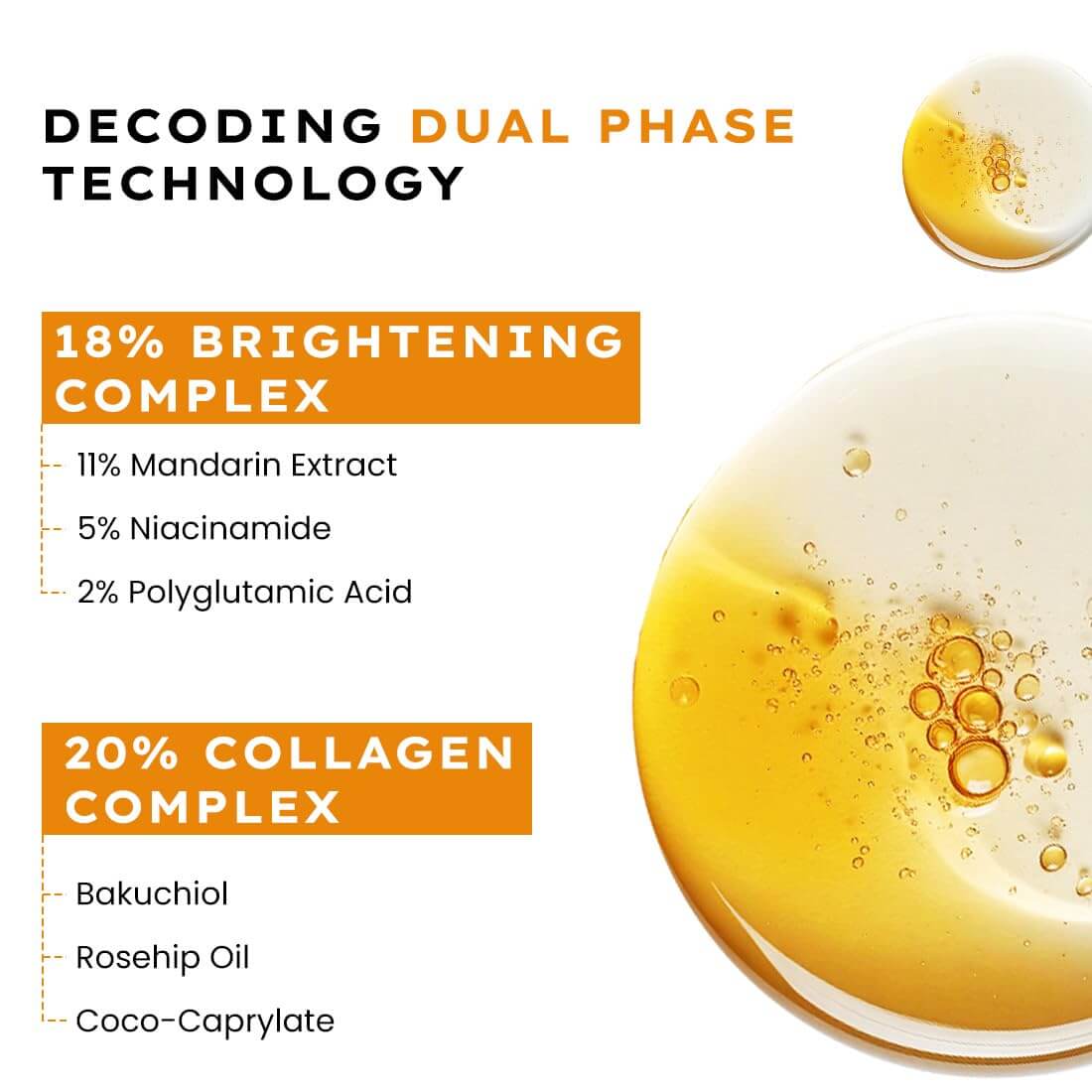 Hyphen Brightening & Collagen Serum – Hydrating & Firming Face Serum, 50 ml