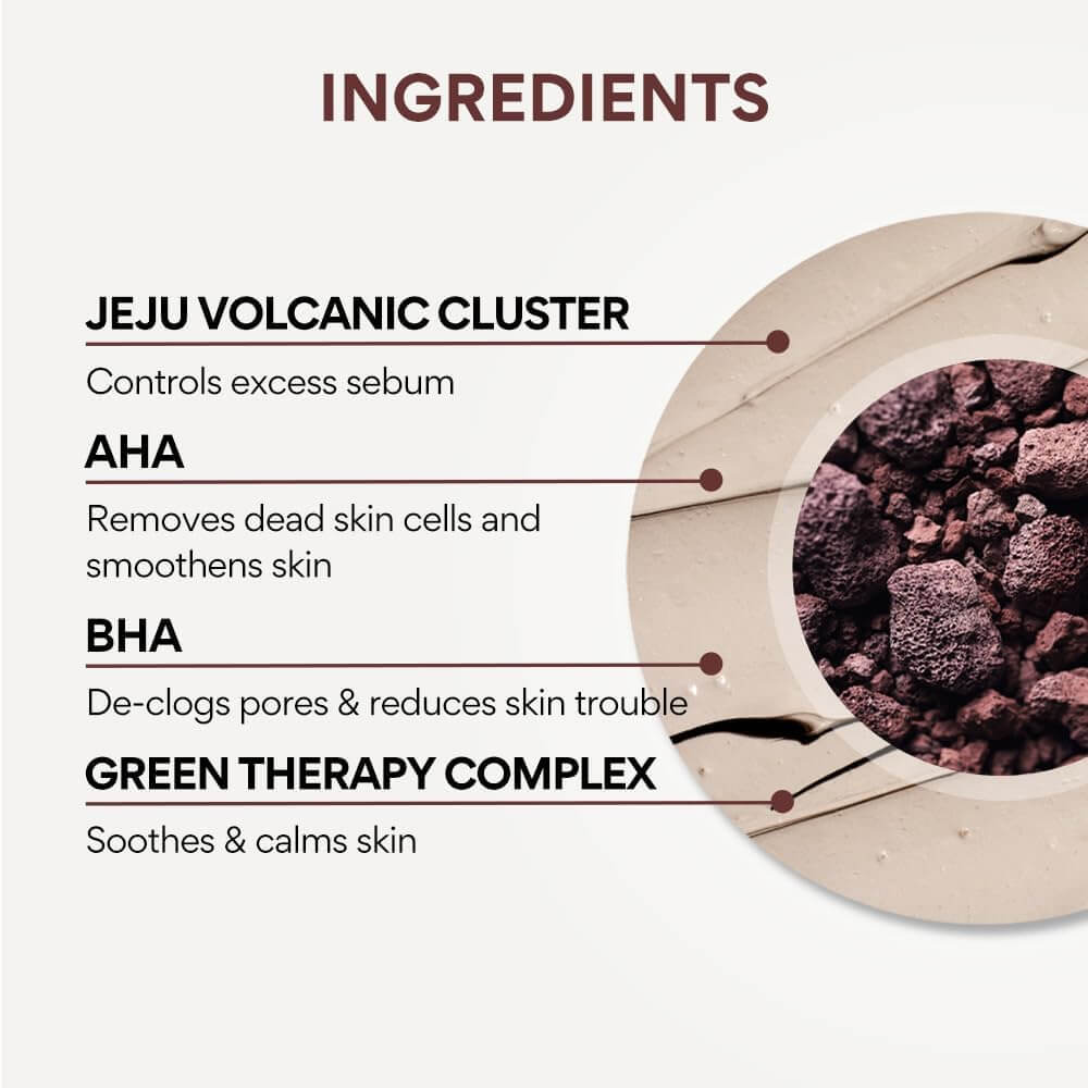 Innisfree Super Volcanic Pore Clay Mask 2X – Exfoliating & Pore Care Face Mask, 100 ml
