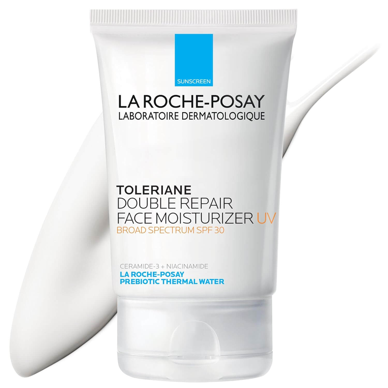 La Roche-Posay Toleriane Double Repair UV SPF 30 Moisturizer – Oil-Free Face Moisturizer with Niacinamide & Glycerin for Daily Sun Protection