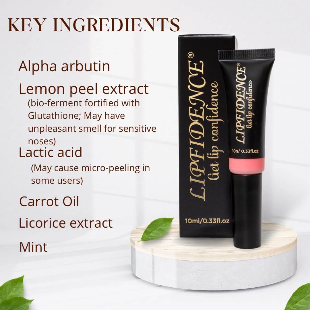 Lipfidence Lip Lightening Cream – Brightening & Discoloration Repair Lip Treatment, 0.33 fl oz (10 ml)