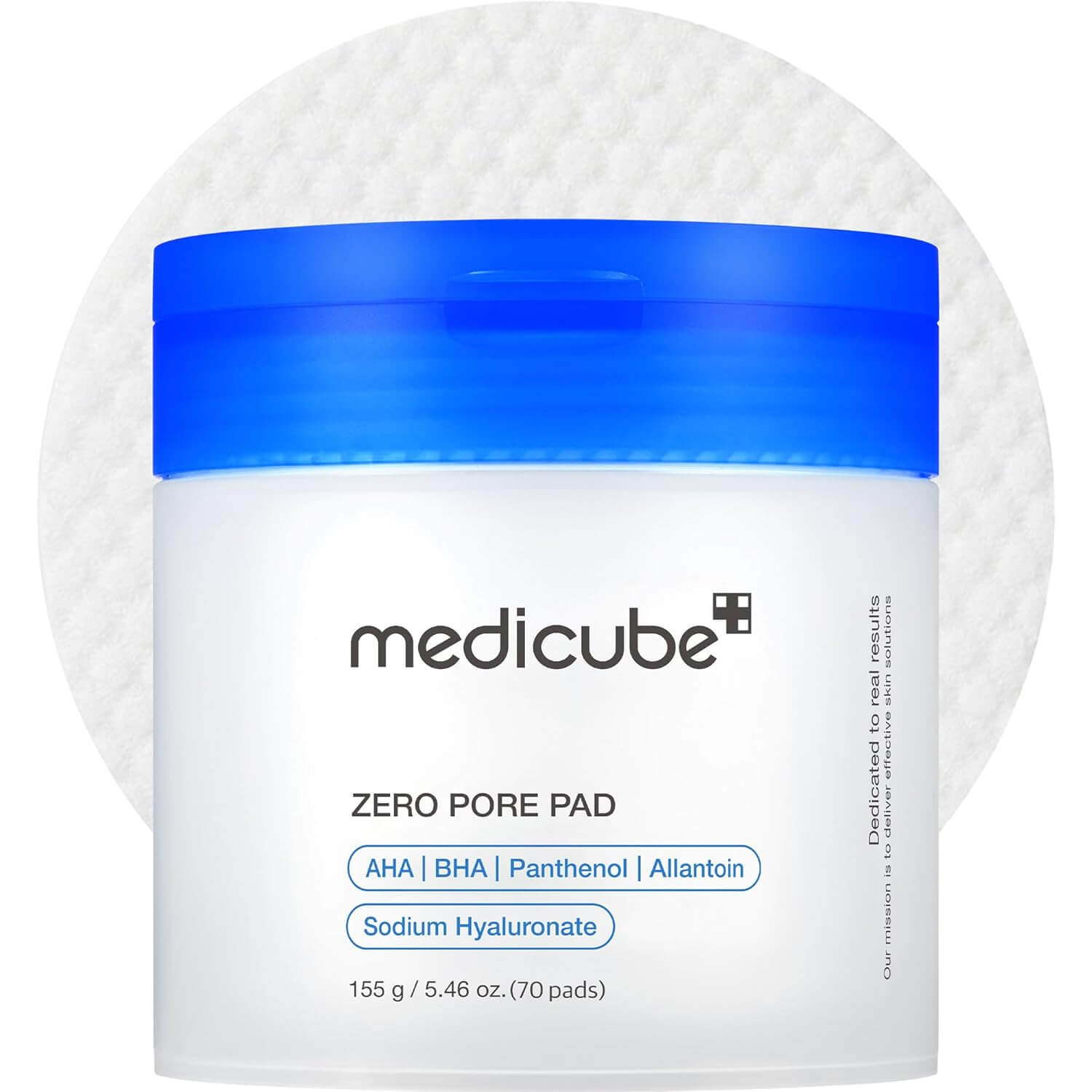 Medicube Zero Pore Pad 2.0 – Dual-Textured Exfoliating Toner Pads with AHA & BHA for Pore Care, Korean Skincare, 70 Pads