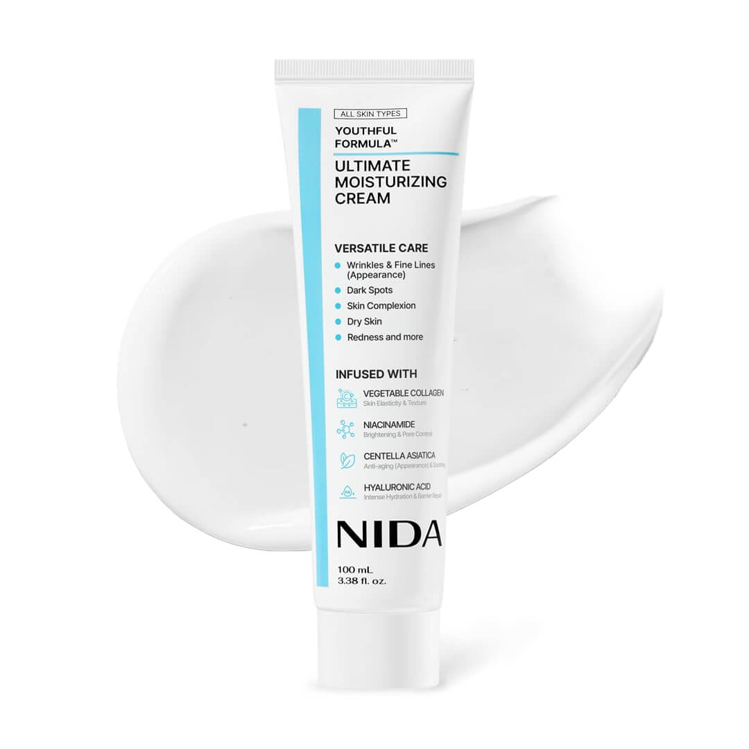 NIDA Youthful Formula Moisturizing Cream – Centella, Niacinamide & Hyaluronic Acid for Hydration, Wrinkles & Dark Spots, 3.38 fl oz