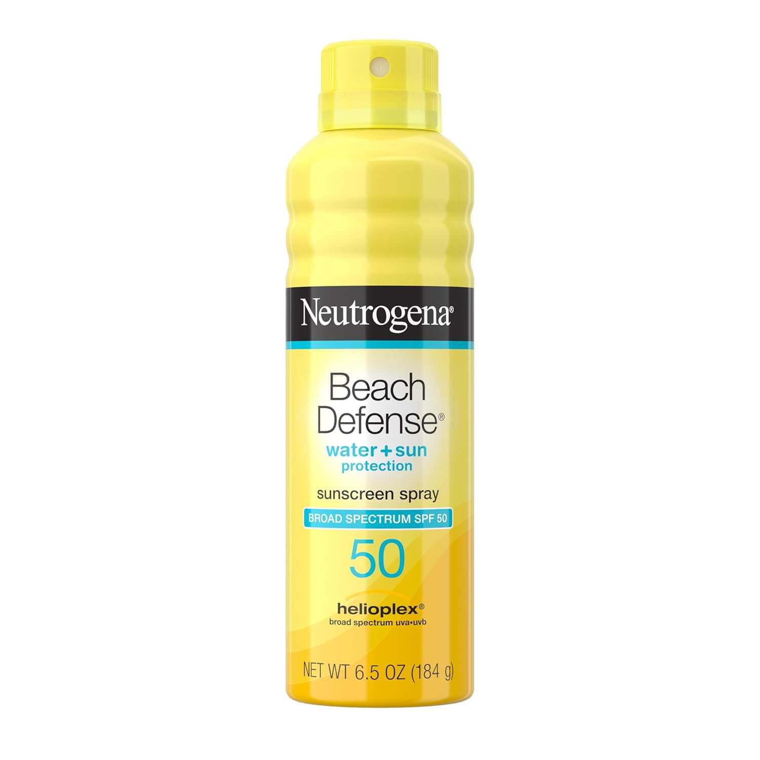 Neutrogena Beach Defense Sunscreen Spray SPF 50 – Broad Spectrum, Fast-Absorbing Lightweight Face & Body Sunscreen, Reef Safe, 6.5 oz