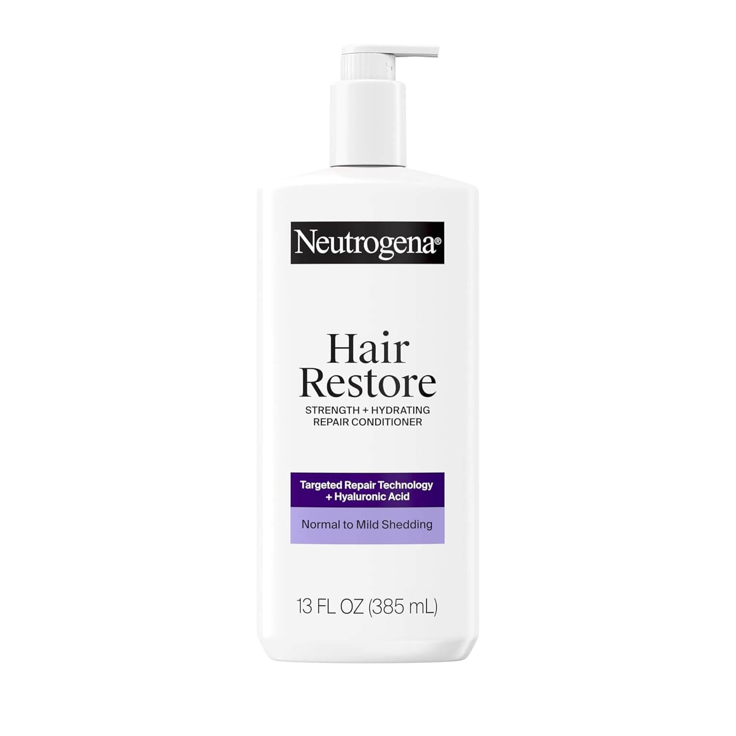 Neutrogena Hair Restore Conditioner – Hyaluronic Acid, Strengthening & Hydrating Repair, Reduces Breakage, Sulfate-Free, 13 fl oz