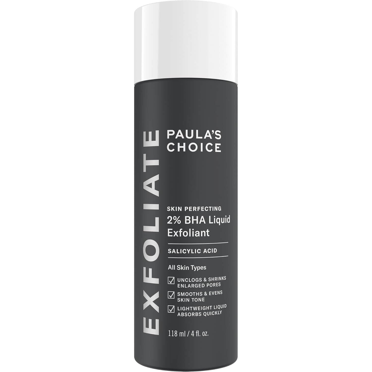 Paula’s Choice 2% BHA Liquid Exfoliant – Salicylic Acid Facial Exfoliant for Pores, Blackheads & Fine Lines, Fragrance-Free Skincare