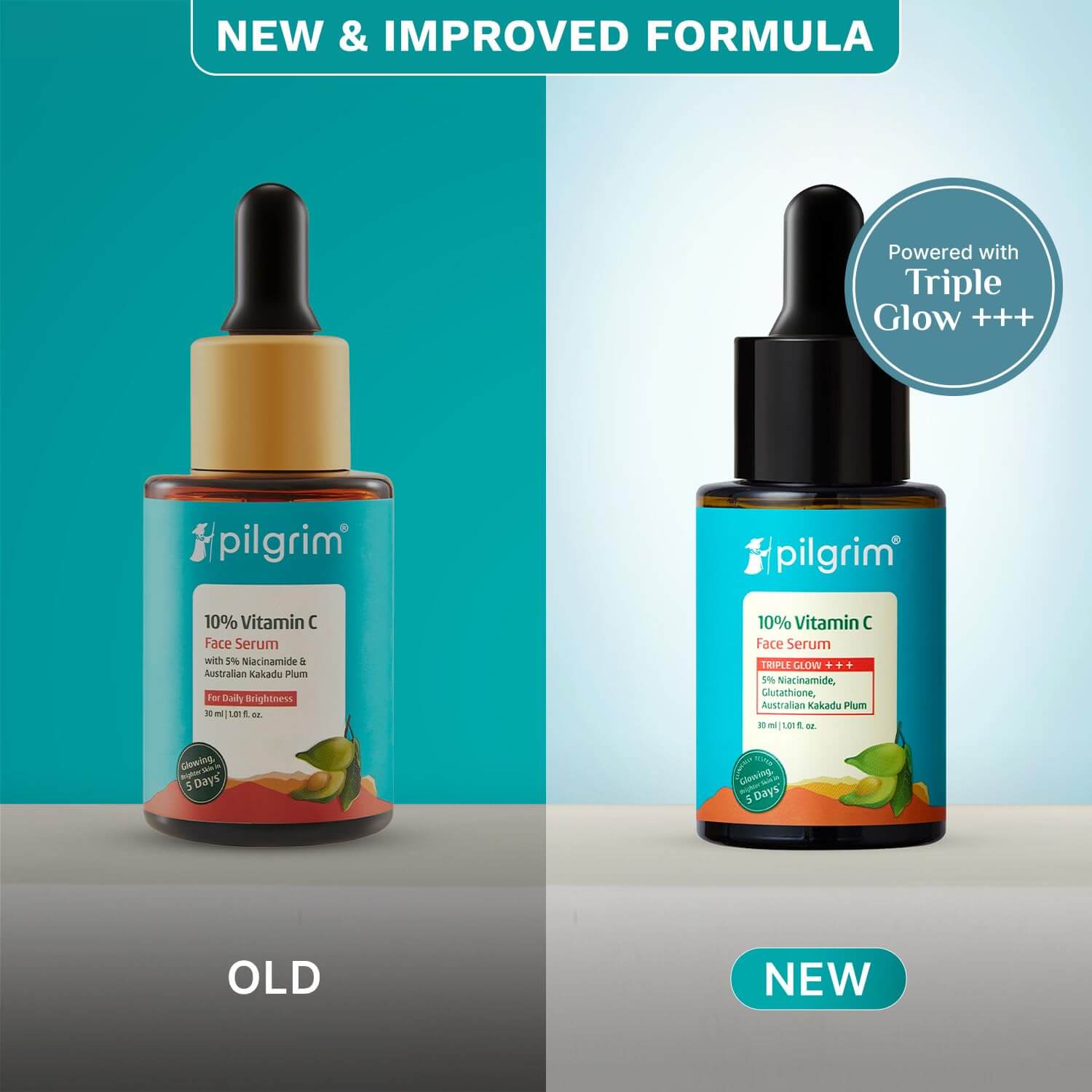 Pilgrim Vitamin C Serum – Brightening & Dark Spot Correcting Face Serum, 30 ml