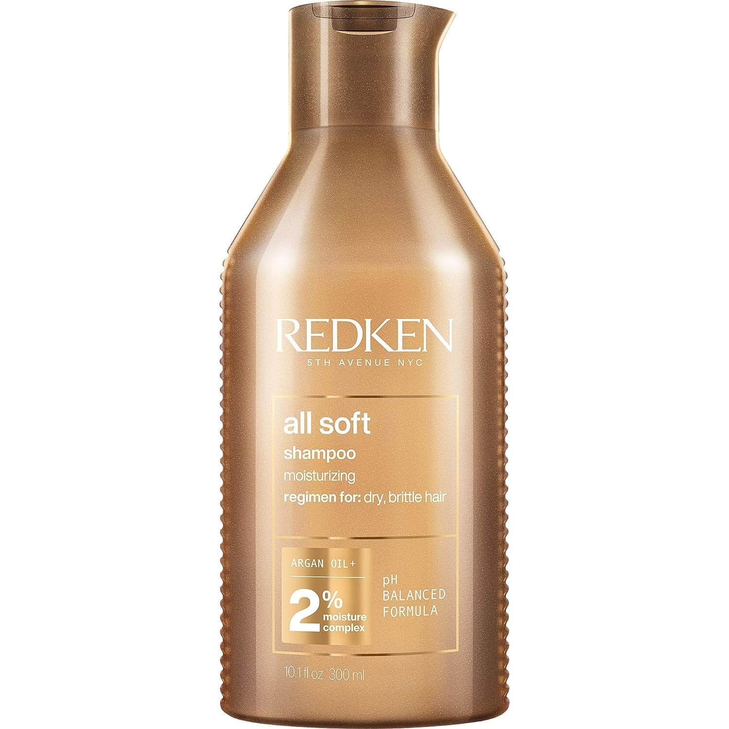 Redken All Soft Shampoo – Argan Oil Hydrating Shampoo for Dry, Brittle & Color-Treated Hair, Moisturizing & Softening Cleanser