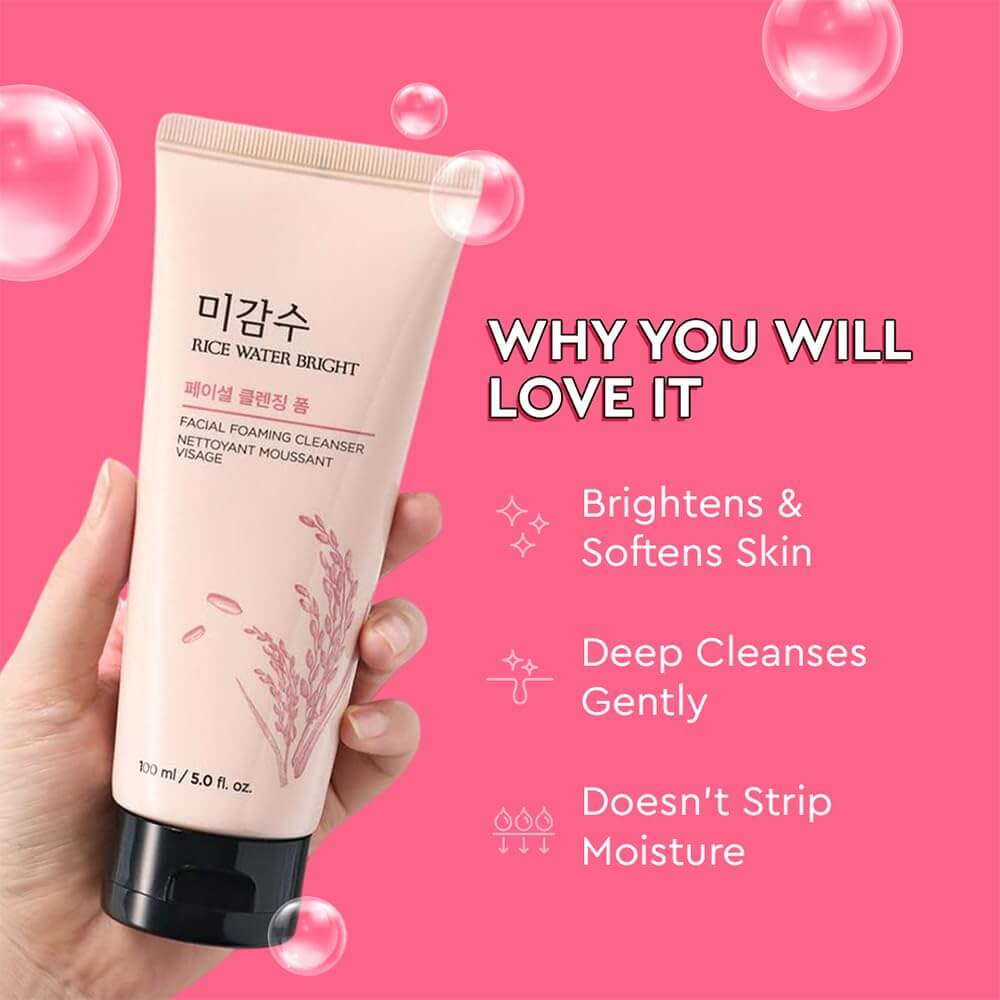 The Face Shop Rice & Ceramide Cream – Brightening & Barrier Repair Moisturizer, 50 ml