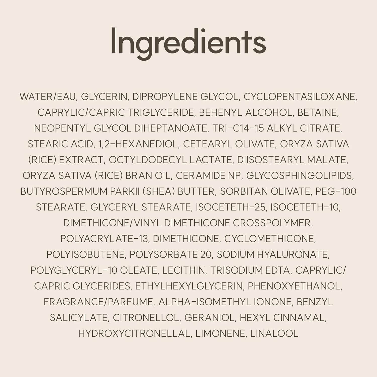 The Face Shop Rice & Ceramide Cream – Brightening & Barrier Repair Moisturizer, 50 ml