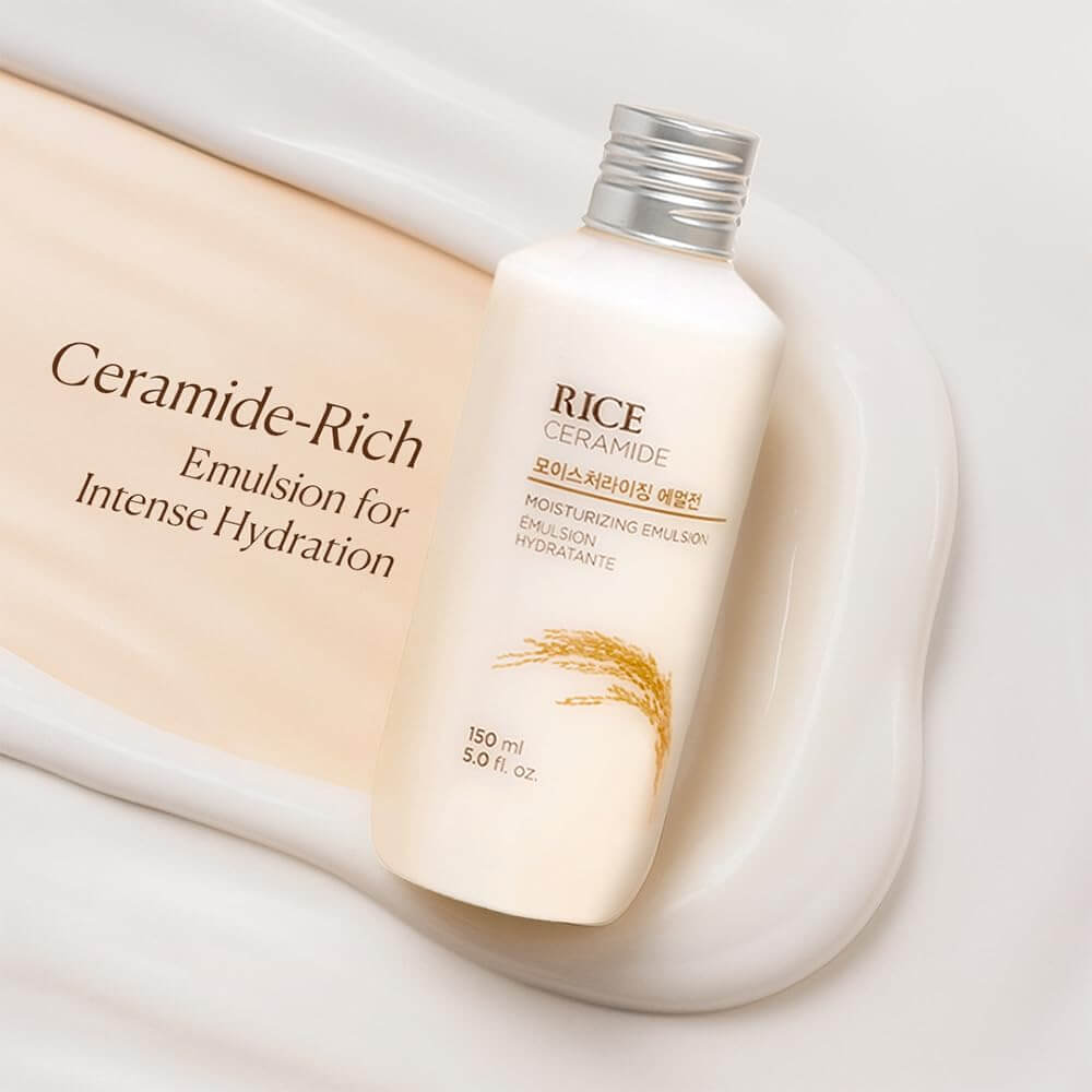 The Face Shop Rice & Ceramide Cream – Hydrating & Barrier Repair Face Moisturizer, 150 ml
