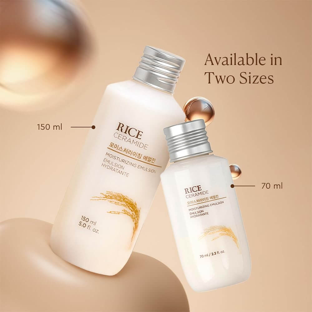 The Face Shop Rice & Ceramide Cream – Hydrating & Barrier Repair Face Moisturizer, 150 ml