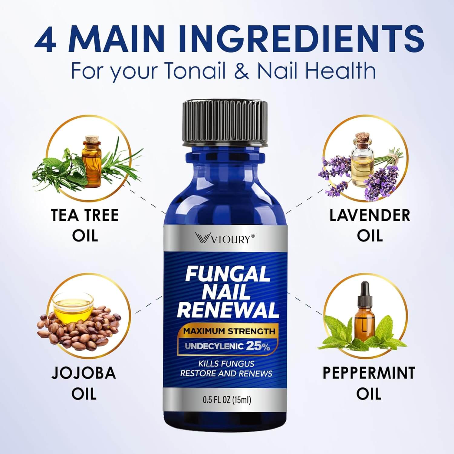 Toenail Fungus Treatment – Extra Strength Antifungal Nail Repair Solution, 1 fl oz