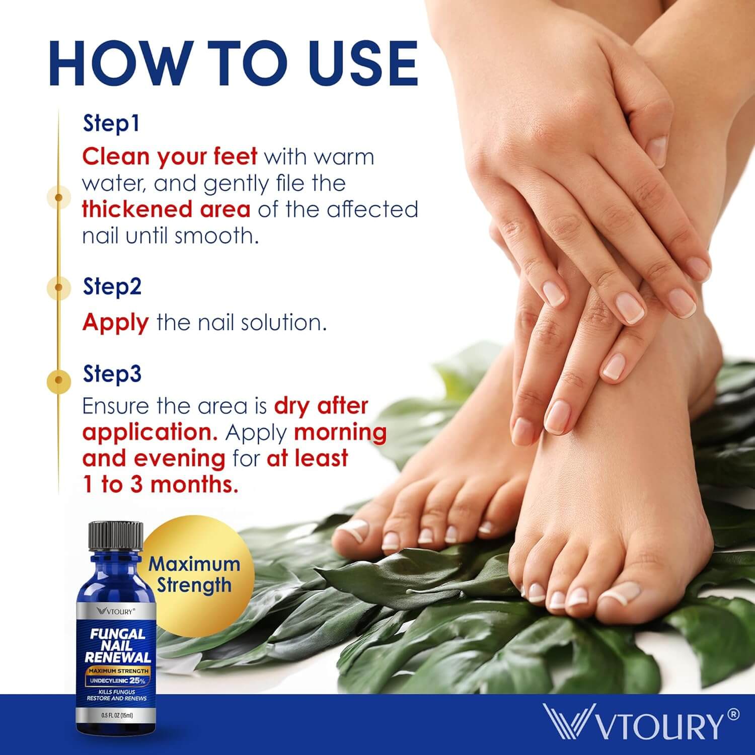 Toenail Fungus Treatment – Extra Strength Antifungal Nail Repair Solution, 1 fl oz