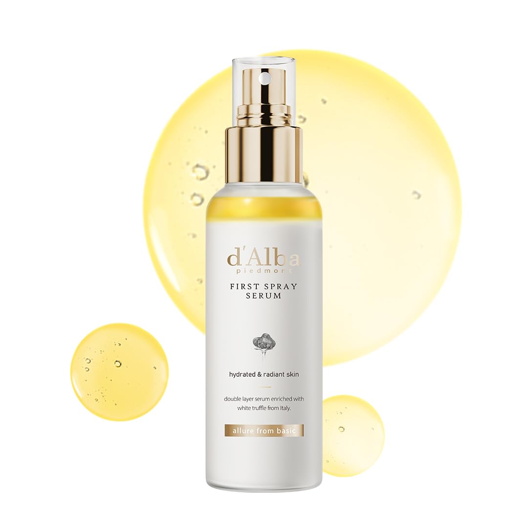 d'Alba White Truffle First Spray Serum – Hydrating & Glow Face Mist, 3.38 fl oz (100 ml)
