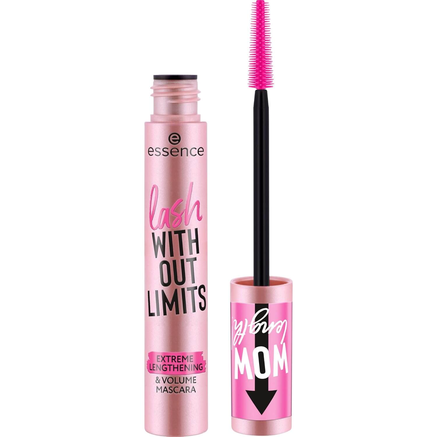 essence Lash Without Limits Mascara – Extreme Length & Volume, Extra Black, Vegan & Cruelty-Free